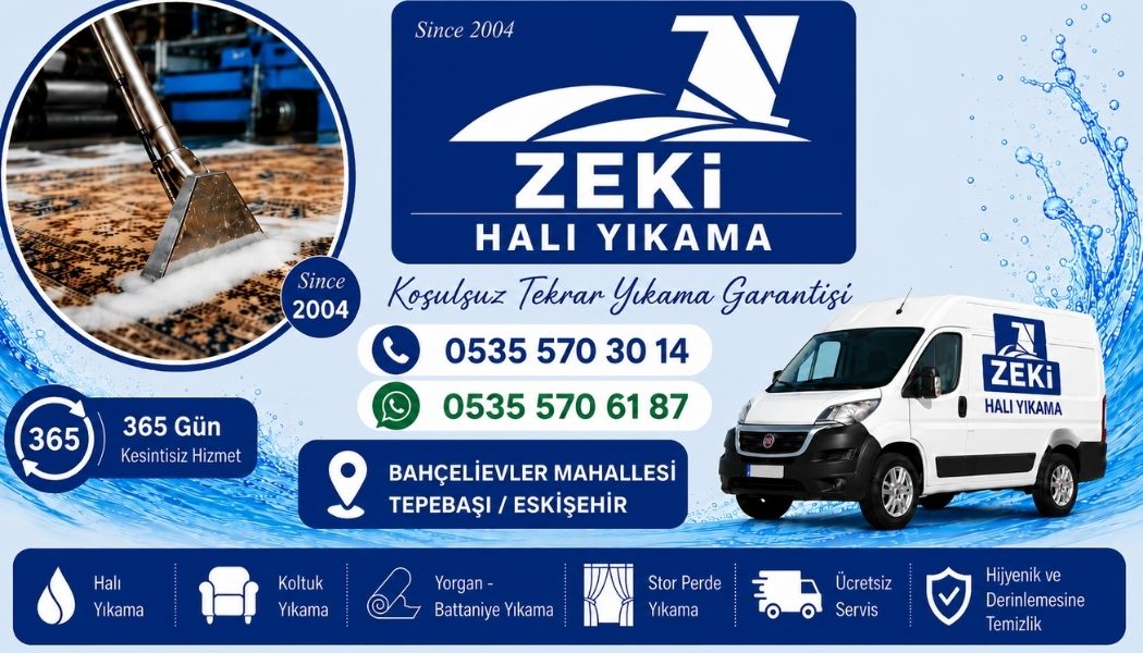  Tepebaşı Bahçelievler Mahallesi - Profesyonel Halı Yıkama Hizmeti